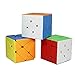 Produktbild OJIN MoYu MOFANGJIAOSHI CUBING CLASSROOM MFJS Specific Speed Cube Puzzle Sets-Pack of 3 (Include 3X3 Axis Cube, Windmill Cube 2x3 Shape Mod, Speed Fisher Cube 3x3x3 Shape Twisty Puzzle)