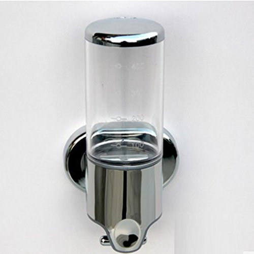MagiDeal Seifenspender zur Wandmontage – Wandseifenspender für Reinigungsmittel – Wand-Spender für Flüssigseife – Klar, 500ml - 4