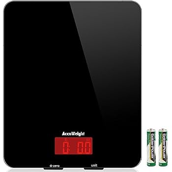 WMF Digitale Küchenwaage Schwarz – 5 Kg Max, Grammgenau, Tara, Sicherheitsglas, Inkl. 3-teiligem Küchenhandtuch-Set