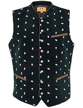 Ludwig und Therese Herren Trachten Weste Matthias dunkelgrün H060034