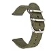 Produktbild Nylon Armband für Apple Watch Serie 1/2/3/4 38mm / 40mm | Silberne Schnalle | Ersatz Uhrenarmband Handschlaufe Fitness Wasserdicht Sport Band | für Damen Herren | 155mm-220mm (Armeegrün)