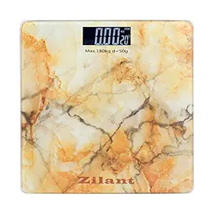 OnlineWorld Zilant Digital Electronic LCD Personal Weighing Scale with Advance Step on Technology (PWS-008-Beige)