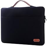 ProCase Housse Ordinateur Portable et Tablette 13-13.5 Pouces, Sac Prochette pour 13.3' MacBook Pro, 13.3' MacBook Air, HP Samsung Dell Chromebook Lenovo IdeaPad Acer Aspire Yoga ASUS 13'-Noir