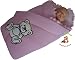 BlueberryShop Embroidered Jersey Swaddle Wrap/Blanket Sleeping Bag for Newborn Baby, Pink