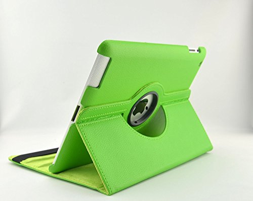 inShang Hülle für Apple iPad 2 iPad 3 iPad 4, Edles PU Leder Tasche Hülle Skins Etui Schutzhülle Ständer Smart Case Cover für Tablet iPad, Super Automatische Einschlaf-/Aufwach funktion, 360 Grad rotierende Schutzhülle mit Standfunktion + inShang Logo hochwertigen Stylus Eingabestift Stift - 4