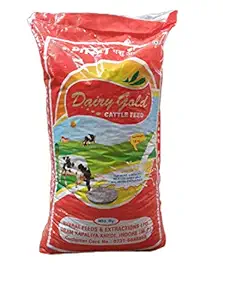 Platina-Dairy Gold Bharat Feeds & Extractions Ltd Cow Feed/Buffalo Feed/Cattle Feed Pellet, Milk Flavor (18 kg)