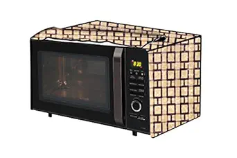 The Furnishing Tree Microwave Oven Cover for Borosil Prima 19 Liter 1300 Watt Convection Oven Toaster Griller (OTG) Lattice Pattern Beige