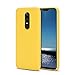 Produktbild SpiritSun Hülle für OnePlus 6 Silikonhülle, Ultra Dünn Handyhülle Weich Flexibel TPU Silikon Schutzhülle Kratzfest Stoßfest Bumper Case Backcover Dunkelgelb