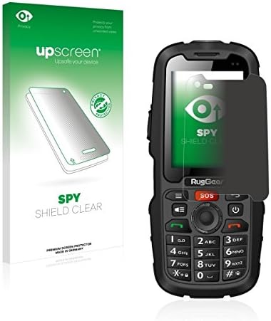 upscreen Spy Shield Clear Privacy Screen Protector for RugGear RG310 (view protection starts at a 30° angle, very simple assembly, accurately fitting)