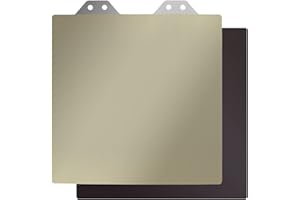 Toaiot Plaque en tôle d'acier PEI flexible et amovible - Dimensions : 120 x 120 mm - Avec base magnétique - Compatible avec les pièces d'imprimante 3D Voron V0