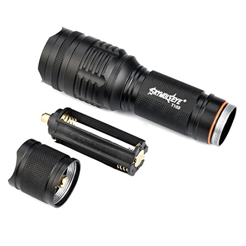 sunnymi LED Taschenlampe Lampe ✔ Taschenlampe Wiederaufladbarer Clip ✔ Nicht-thermische Strahlung ✔ Variabler Fokus Wasserdichte ✔ Für Den Haushalt Outdoor (B+ Batterie + Ladegerät, 23*130mm)
