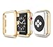 Produktbild DingLong Ultra-Slim Galvanik PC Hard Case Abdeckung für Apple Watch Serie 3 38mm/42mm (Gold, 38mm)