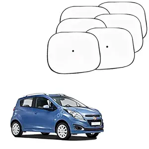 Car Window Shade, Auto Sunshade for Blocking UV Ray and Protecting Sunshade for Chevrolet Spark (Set of 6)