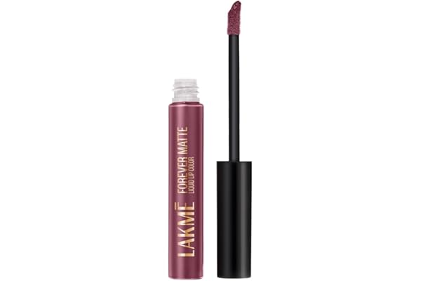 LAKMÉ Forever Matte Liquid Lip Colour, Long-Lasting Liquid Lipstick, Lightweight & Transferproof, Smudgeproof - Mauve Ecstasy, 5.6ml