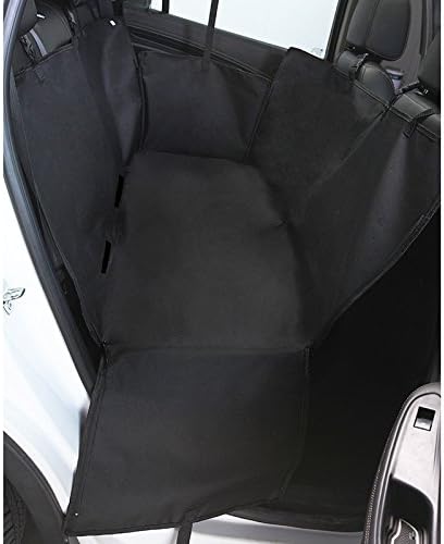 LPY-Dog Car Seat Cover Cover Non-Slip Waterproof Travel Hammock Rear Seat Protector , open hole black