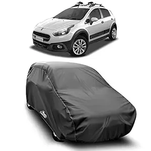 XGuard 100% Pure Polyester - Fiat Avventura Car Cover - UV Rays Reflective - Scratch Resistant - Water Resistant - Car Body Cover (Gray Without Mirror Pocket)