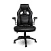Produktbild HG® schwarz Bürodrehstuhl Bürostuhl Bürosessel Moderne Büromöbel mit Armlehnen Schreibtischstuhl Hochwertige Premium Drehsessel Sportsitz Profi Gepolsterte Armlehnen Belastbarkeit 200 kg Racer Sessel Drehstuhl Chefsessel Wippmechanik Computerstuhl