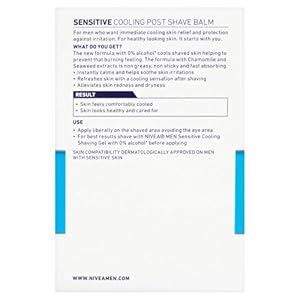 NIVEA Men Sensitive Cooling Post Shave Balm with Zero Percent Alcohol Pack of 6 (6 x 100ml) After Shave Balm for Men… - Image 3
