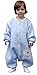 Produktbild baby Schläfsack winter kinderSchlafsack,Hund mit Füßen Baumwolle Junge Mädchen unisex ganzjahres Schlafanzug .Neugeborene pyjama/overall /Strampler.(S:80cm 0-16 MonatBlau)