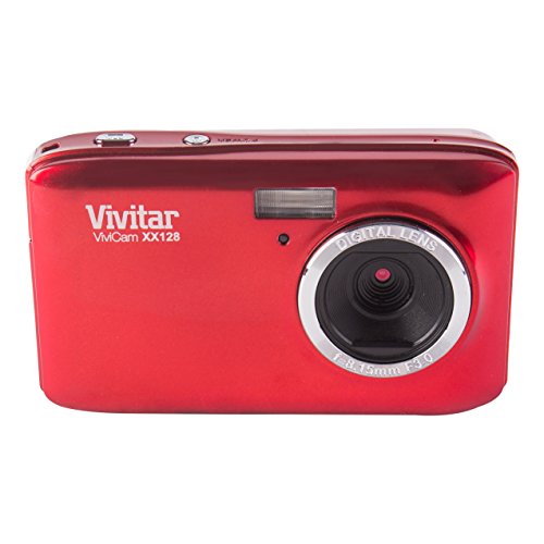 Vivitar Kompakte Digitalkamera, VXX128, 20MP, 2.7-Zoll-Bildschirm, 4-fach Digitalzoom (Rot) Vivitar Kompakte Digitalkamera, VXX128, 20MP, 2.7-Zoll-Bildschirm, 4-fach Digitalzoom (Rot) Bilder