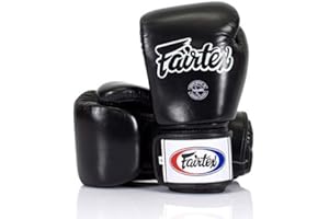 Fairtex BGV1 Leather Black Universal Boxing Gloves - NEW