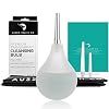Aussie Health Co clear 200ml enema bulb with tips and storage bag