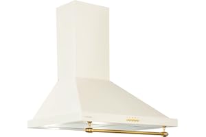 Klarstein Campana Extractora Decorativa 60 cm con Luces LED, Extractor Cocina Flujo Aire 591.5m³/h, Campanas Extractoras Acero, Extractores para Cocina con Filtros Anti Grasa con Bajo Consumo