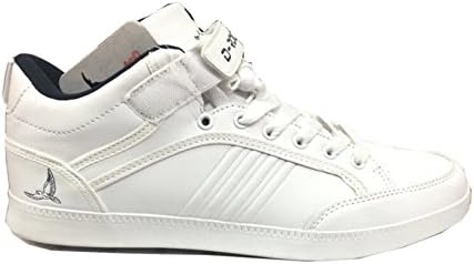 D Rock G Urban Trainers, Hip Hop White "Street-Star" Retro Mens Sports Shoes (UK 10, EU 44, US 11)