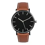 Frauen Armbanduhr, rawdah Quarz Leder Band Handgelenk Uhren BW