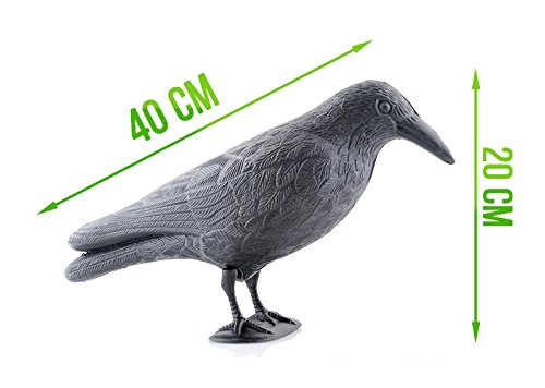 Taubenschreck 40 cm Vogelschreck Krähe Rabe Taubenabwehr Schreck #783 - 2