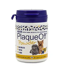 ProDen PlaqueOff Powder Supports Normal, Healthy Teeth, Gums, and Breath Odour in Cats & Dogs (20 gm)