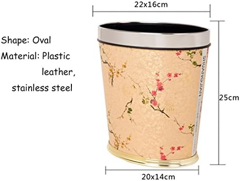 Garbage Bins continental Creative home fices hotel Basket Large Bins without Cover,Ellipse small