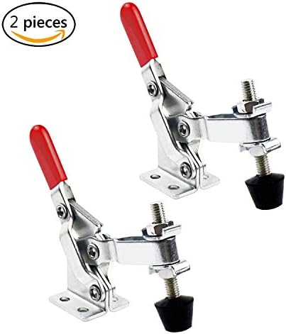 Pingranso Pull Latch - Quick Release Metal Horizontal Quick Release Toggle Clamp Tool - 90Kg 198Lbs Holding Capacity (2 PCS)
