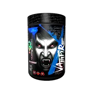 Knockout by Absolute Nutrition, 500G, 30 Serving, Vampire, Pre-workout, with 300mg Caffeine, Helps in Better Endurance, Increased Energy, Elevated focus & Reduces Fatigue (Blue Raspberry)