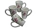 Produktbild Jameson & Tailor 4er Set Tassen Becher Design classic Rose aus Keramik 5732