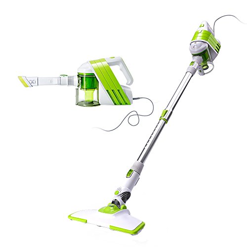 green and white vacuum