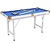 Produktbild Billard Table Falten Type Pool Tisch Steady Modernes Space Sparen Billard Table Game für Kinder und Erwachsene mit Cues, Ball, Chalk, Rack, Pinsel Inklusive Blau