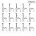 Produktbild OUNONA 400 Runde Kabel-Clips Kabel-Clips Kabel-Management Elektrische Ethernet Schüssel TV Lautsprecher Kabelbinder Halter Single Koaxial Nagelklemmen