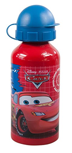 p:os 68785 Trinkflasche Disney Pixar Cars, Aluminium, 400 ml