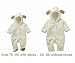 niceeshop(TM) Baby Toddler Winter Fleece Romper Playsuits Onesies (White,70/3-6M)