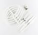 Produktbild Kismaple Quick Release Snap On Propeller Requisiten Protector Guard 4pcs + 9inches 9450 Selbstverriegelnde Propeller für DJI Phantom 3 Phantom 2 (Weiß)
