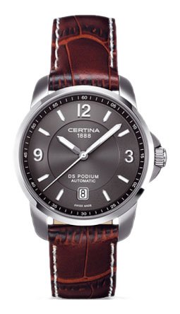 Certina Herren-Armbanduhr XL Analog Automatik Leder C001.407.16.087.00 Certina Herren-Armbanduhr XL Analog Automatik Leder C001.407.16.087.00