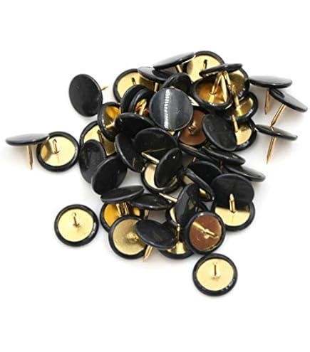 50 Puntine Nere Per Parete - Ideali Per Poster, Foto E Cartine | Set Completo Con Scatola - Foto 5