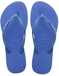 Chanclas azules Slim Logo Metallic
