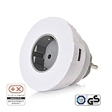 MAXIMALE LEISTUNG - Das Wandladegerät ist ein Kraftpaket. Mit einer Ausgangsleistung von 4.4 A (22 W) kannst Du mehrere Geräte gleichzeitig betreiben und aufladen. Ausgangsspannung 100-240 VAC, 50/60 Hz