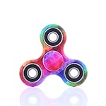 Hand Fidget Spinner,Omiky&reg; Milky Galaxy Tri Fidget Spinner Aluminium Alloy Finger Groy Toy for SBDX ADD ADHD Anxiety Autism Suffers (# E)