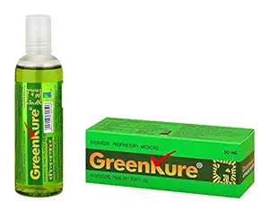 GreenKure Pain Relief Ayurvedic Oil (50 ml - 1 bottle)