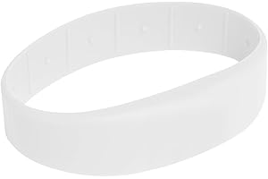 Gelikom SILA09 MIFARE® Classic 1K RFID Bracelet (White, 58) Pack of 3