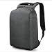 Produktbild SUNQQC Diebstahlsicherer männlicher Rucksack-spritzwassergeschützter Frostschutzmittel-15,6-Zoll-Laptop-Rucksäcke mit USB-Aufladungsreisemännern,Black Grey