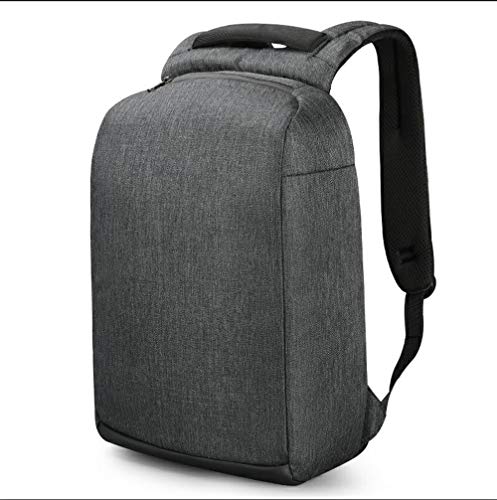 Preisvergleich Produktbild SUNQQC Diebstahlsicherer männlicher Rucksack-spritzwassergeschützter Frostschutzmittel-15,6-Zoll-Laptop-Ru... mit USB-Aufladungsreisemännern,Black Grey